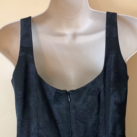 Moda International black brocade sheath dress size 2 - Picture 5 of 10